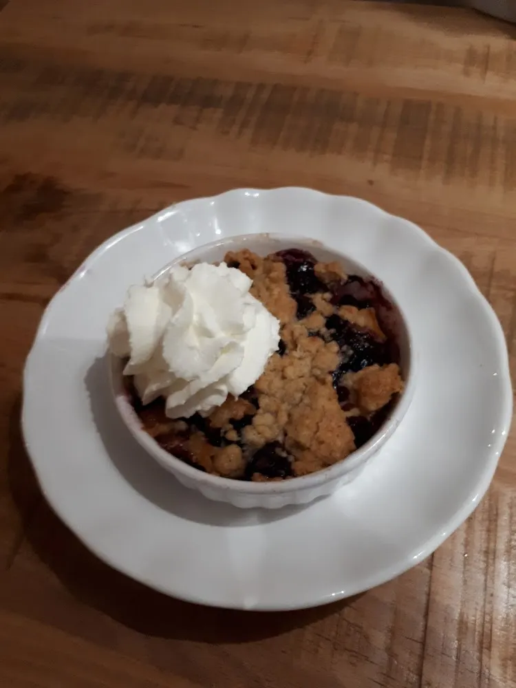 Crumble Aux Pommes Et Myrtilles